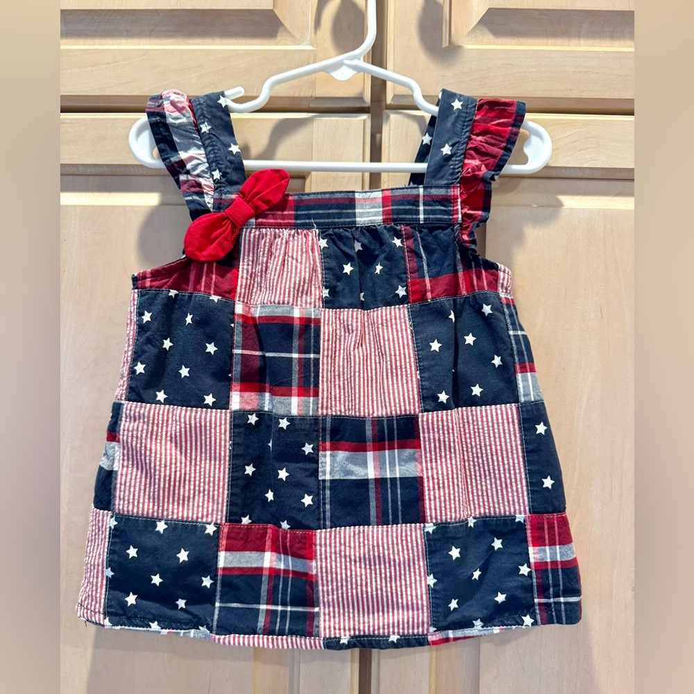 Gymboree 4th of July Patchwork Top